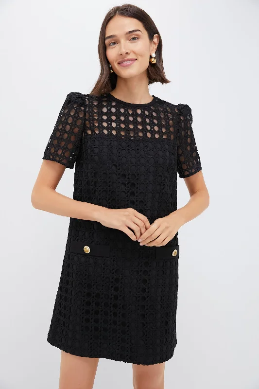 Black Cane Lace Janelle Dress Lace Dress Shine