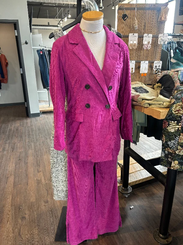 Aureum Magenta Corduroy pant