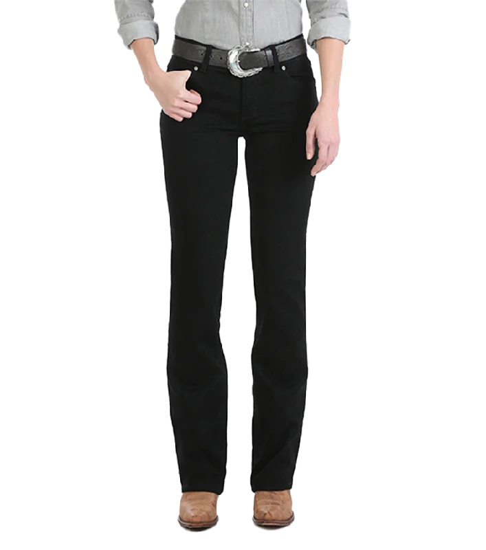 Wrangler Women's Mid Rise Black Jeans