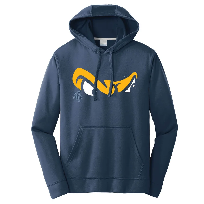 Toledo Mud Hens Birdwatcher Performance Hooded Sweatshirt Relaxed Hoodie Sweatshirt Fit