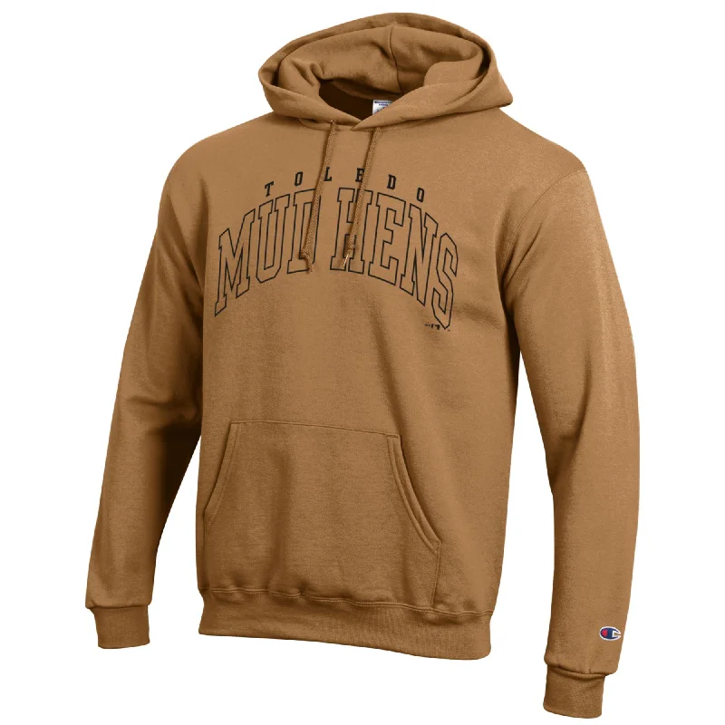 Toledo Mud Hens Briefly Brown Champion Powerblend Hood Soft Sweatshirts for Women