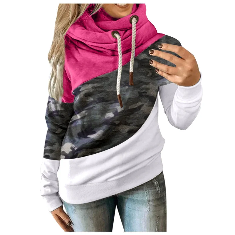 Hoodies Women Camouflage hoodie Sweatshirt Basic Hoodie Sweatshirt Look