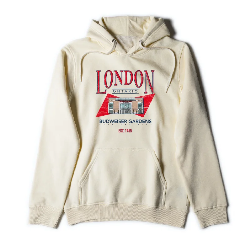 LONDON VINTAGE BUD GARDENS HOODIE (UNISEX) Relaxed Fit Sweatshirts