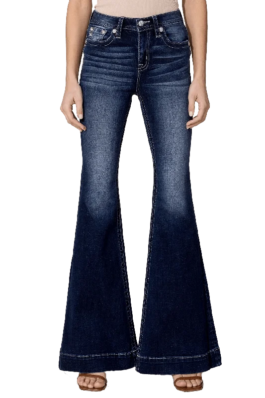 Miss Me Women's Versatile High Rise Flare Jeans