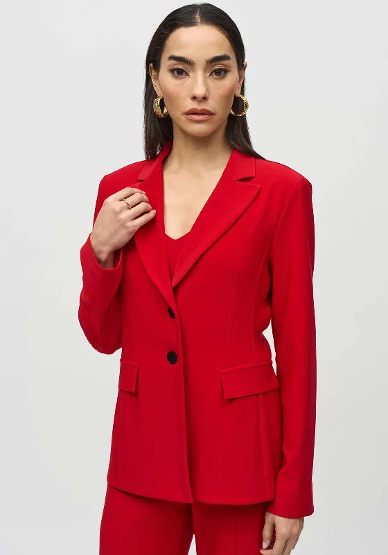 Joseph Ribkoff Single Breasted Blazer, Lipstick Red Women's breathable jackets