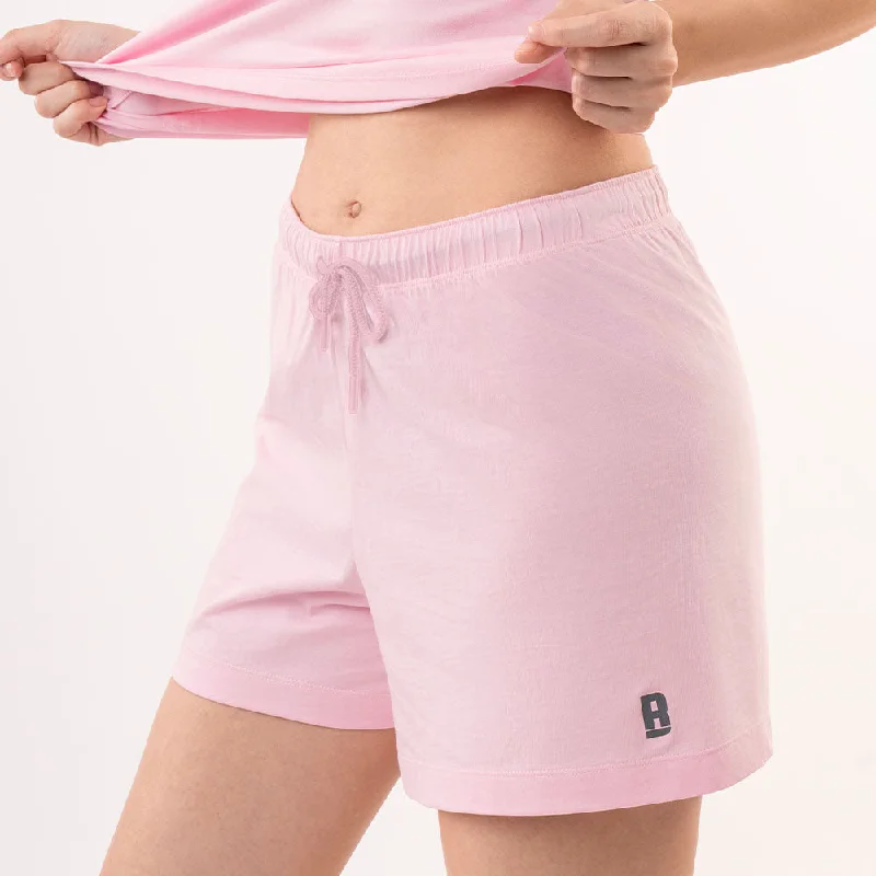 Lounge Life Shorts - Pink Knitted pajama sets