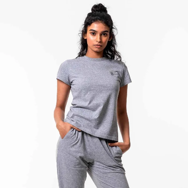 Lounge Life Top - Grey Short sleeve pajama sets