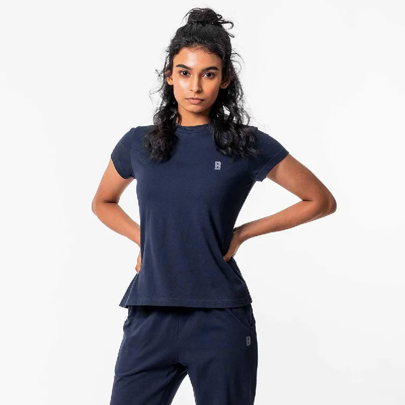 Lounge Life Top - Navy Blue Hoodie pajama sets