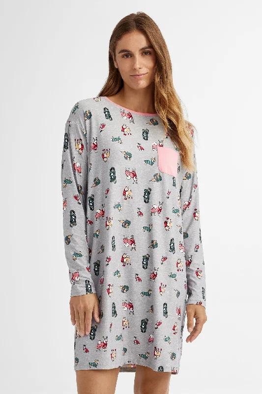 Robe de nuit pyjama de Noël en Moss - Femme Jogger pajama sets