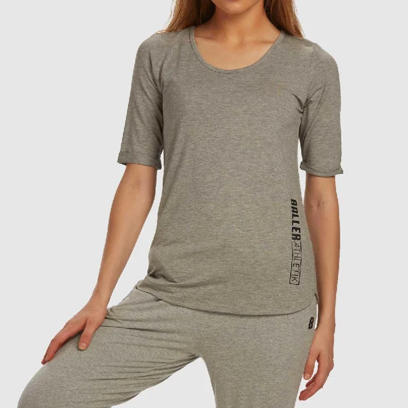 Scoop Neck Tee - Grey Melange Calvin Klein pajama sets