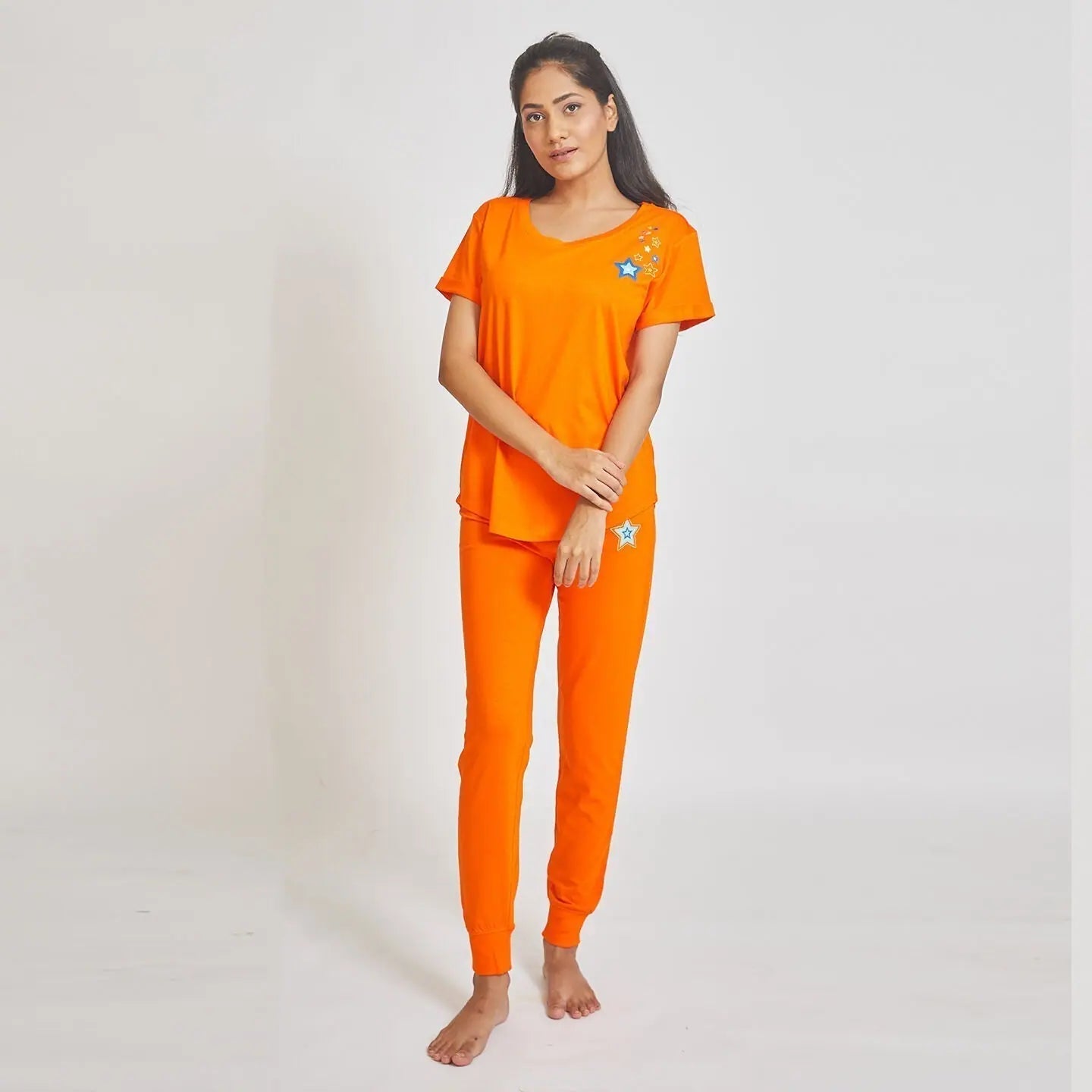 Women's Tee & Jogger Lounge Set Family matching pajama sets