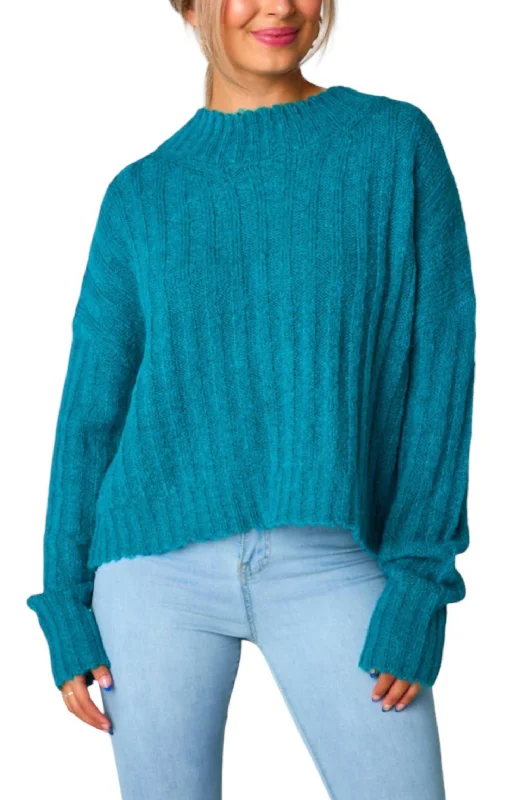 Hadley Sweater In Teal Best sweaters for cold weather