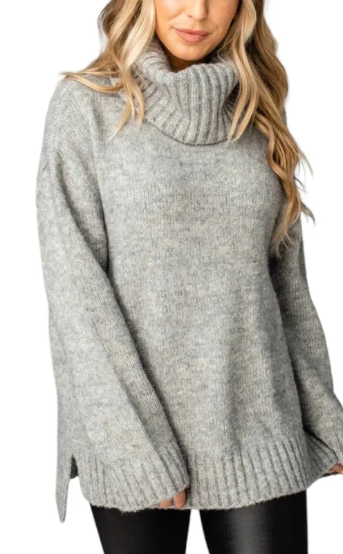 Karen Heather Sweater In Grey Lightweight sweaters for spring