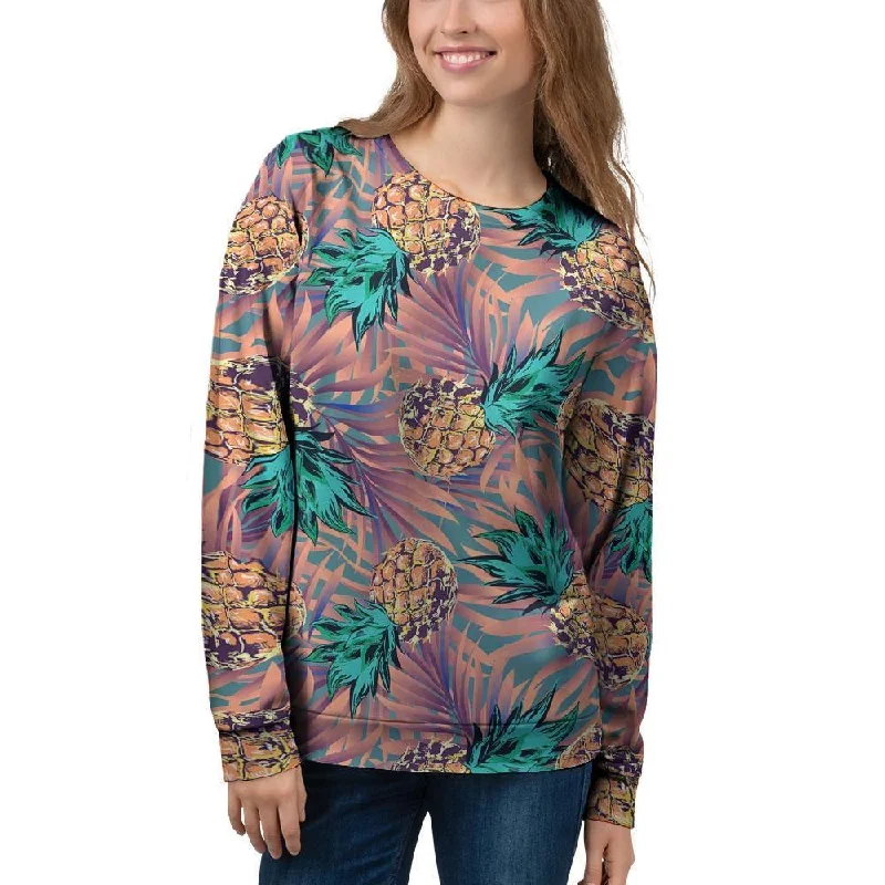 Pineapple Hawaiian Print Women's Sweatshirt Cashmere sweaters