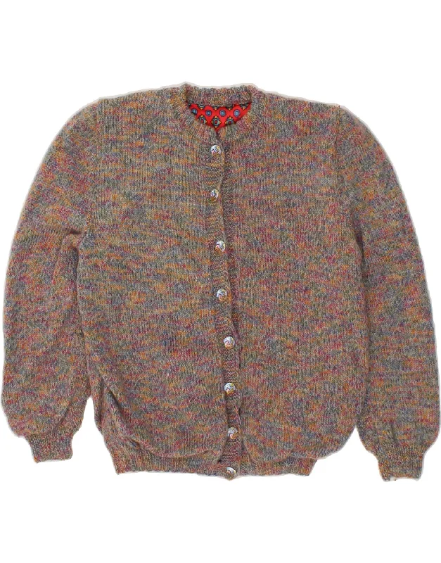 VINTAGE Womens Cardigan Sweater UK 14 Medium Multicoloured Flecked North Face sweaters