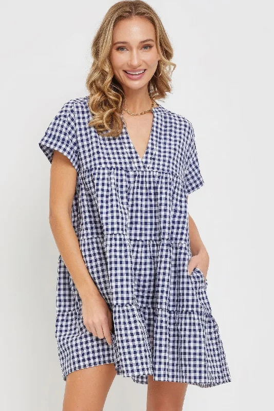 Bodydoll Gingham Dress A-line mini dresses