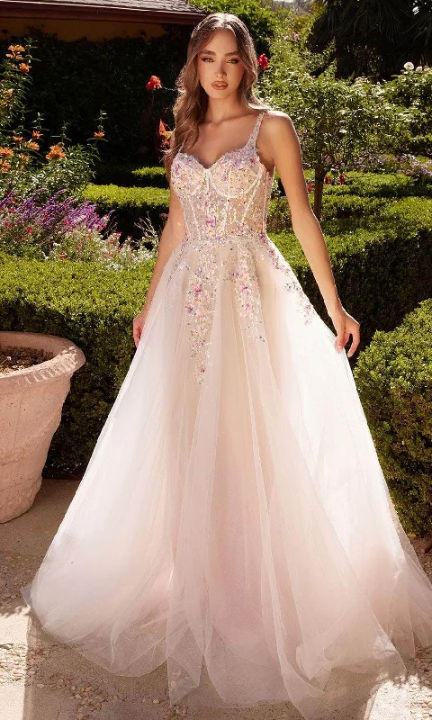 Andrea and Leo A1288 - Sleeveless A-Line Evening Dress Mermaid Wedding Gown