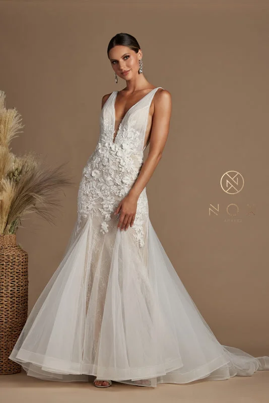 **Unveil Your Bridal Radiance with Nox Anabel's JE917 Masterpiece** Elegant Bridal Gown