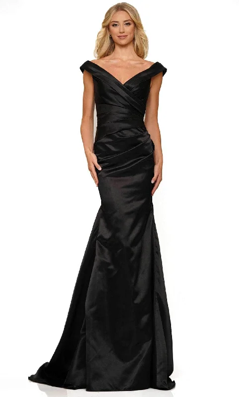 Colors Dress G1080 - Satin Off Shoulder Evening Gown Sexy party dresses