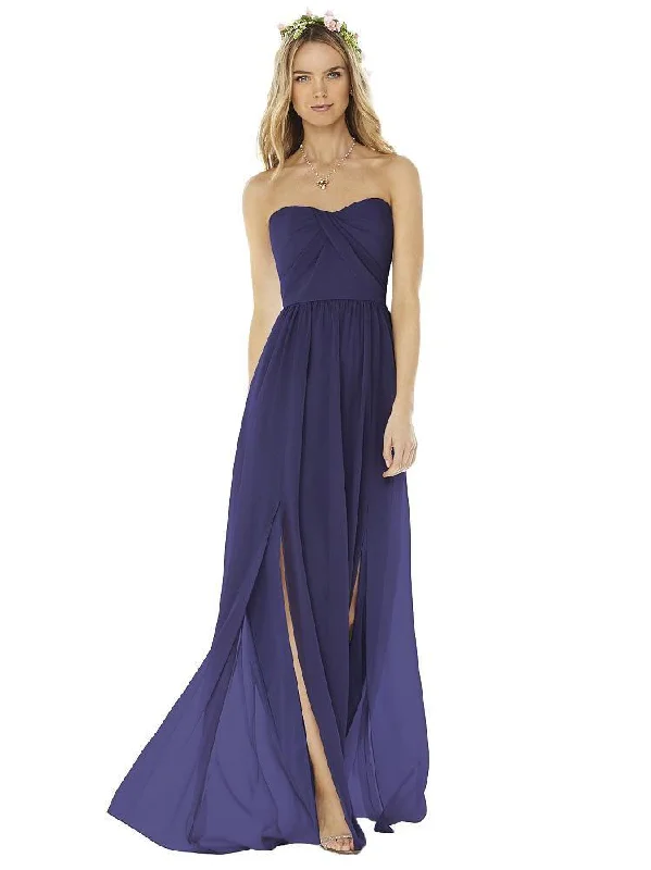 Social Bridesmaids by Dessy Strapless Gown in Midnight 8159 Classic party dresses