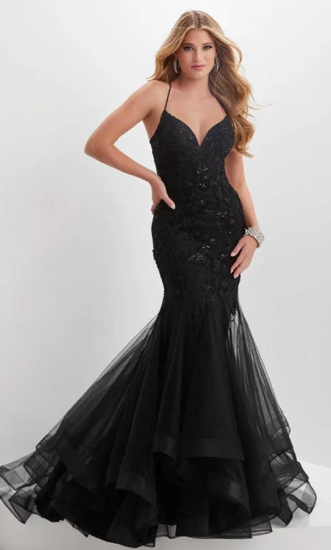 Tiffany Designs by Christina Wu 16015 - Laced Tulle Prom Gown Discounted party dresses