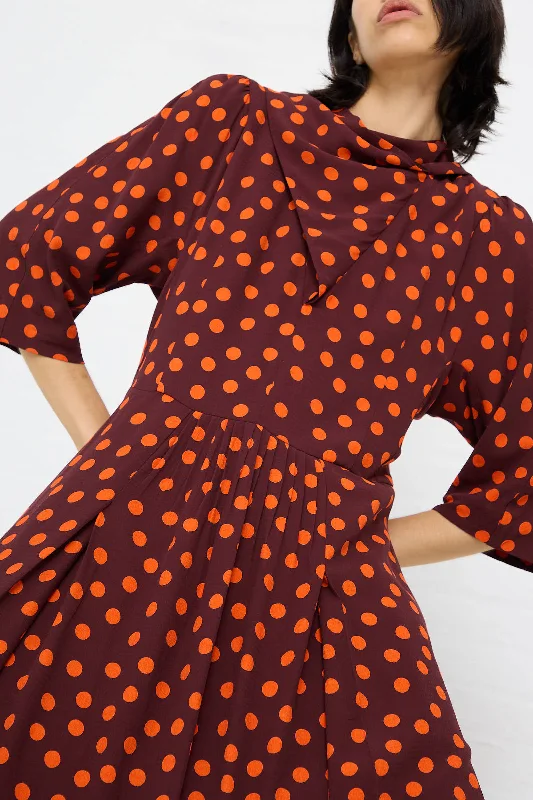 Dot Print Dress in Red Lace floral dresses