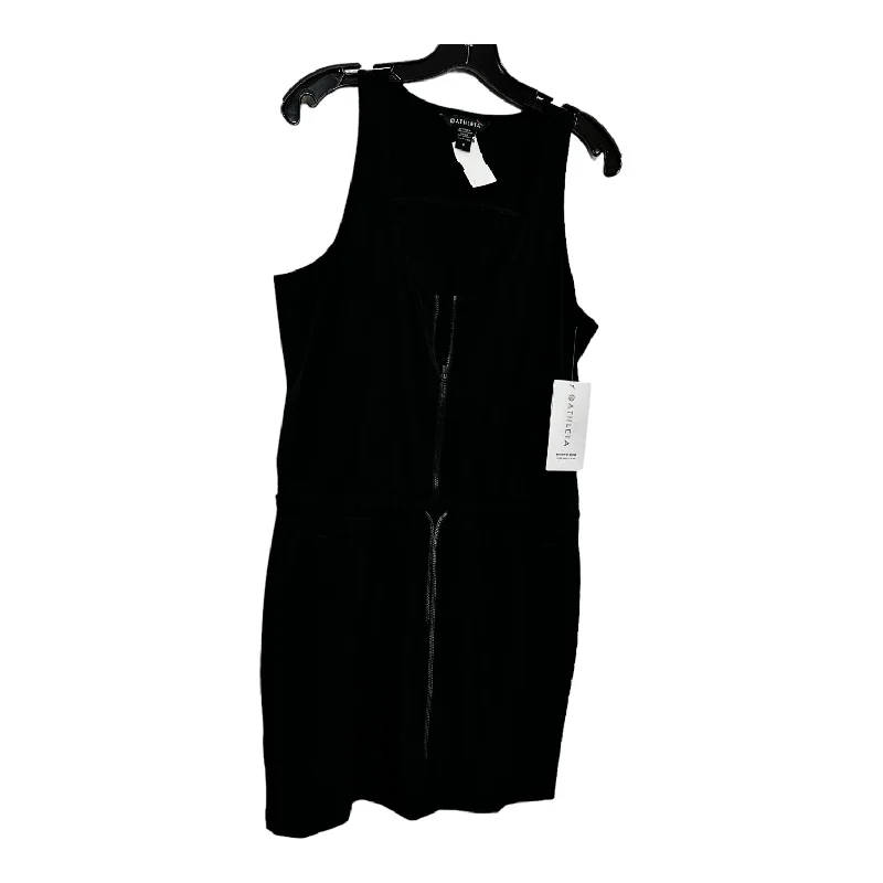 Athletic Dress By Athleta In Black, Size: 8 Chiffon unclassified dresses