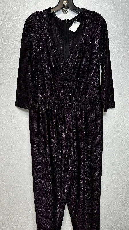 Metallic Jumpsuit Lane Bryant O, Size 1x Budget-friendly unclassified dresses