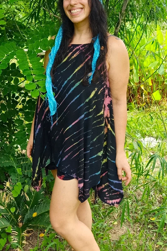 Rainbow Zebra Tie Strap Sundress Sleeveless unclassified dresses