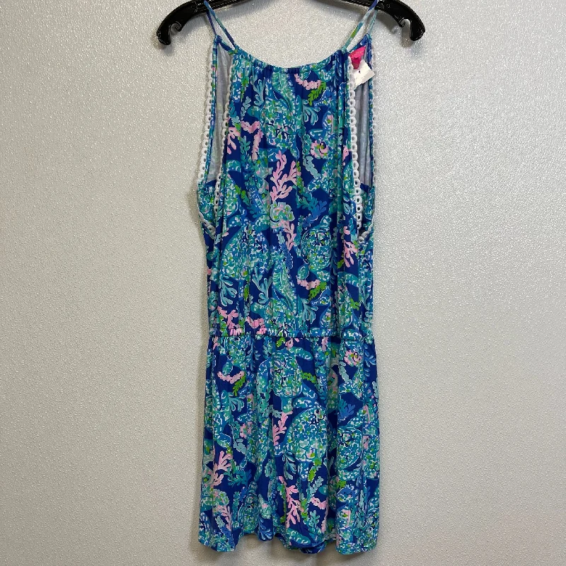 Romper By Lilly Pulitzer In Blue, Size: S Stylish unclassified dresses