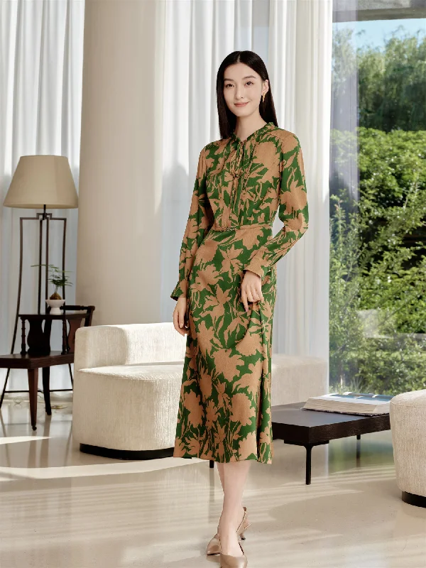 YAYING Chinese Style Waist-Cinched Dress Office unclassified dresses