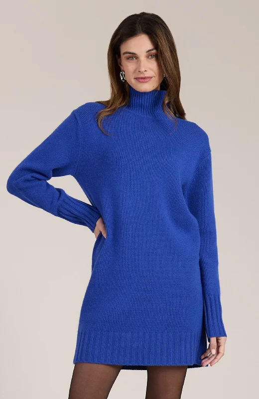 Donna Cashmere Blend Dress - Sapphire Casual chic unclassified dresses