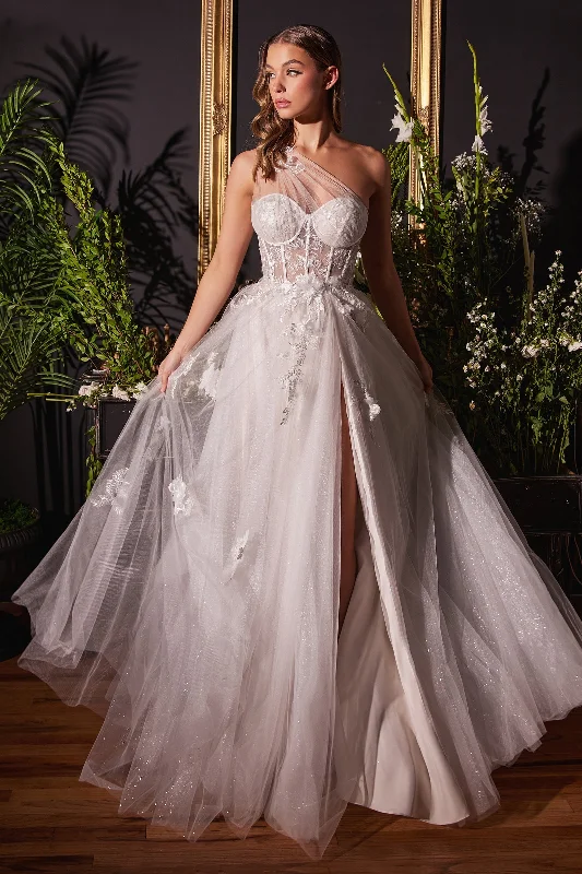 **Enchanting Bridal Gown: Shneuis's One-Shoulder A-Line Masterpiece** Everyday wear unclassified dresses