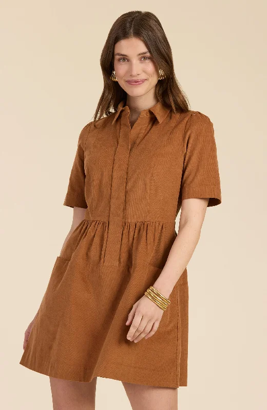 Mitzi Corduroy Dress - Chestnut Vacation unclassified dresses