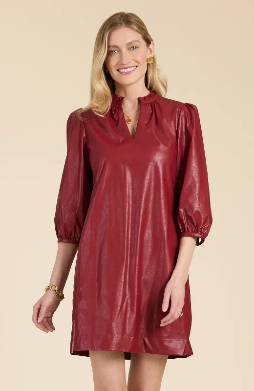 Sherri Vegan Leather Dress - Cayenne Fall unclassified dresses