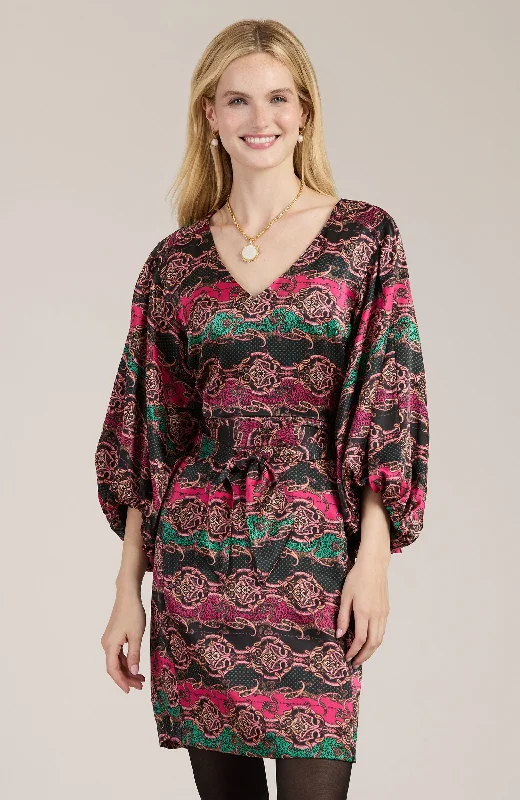 Val Animal Paisley Dress - Animal Paisley Embroidered unclassified dresses