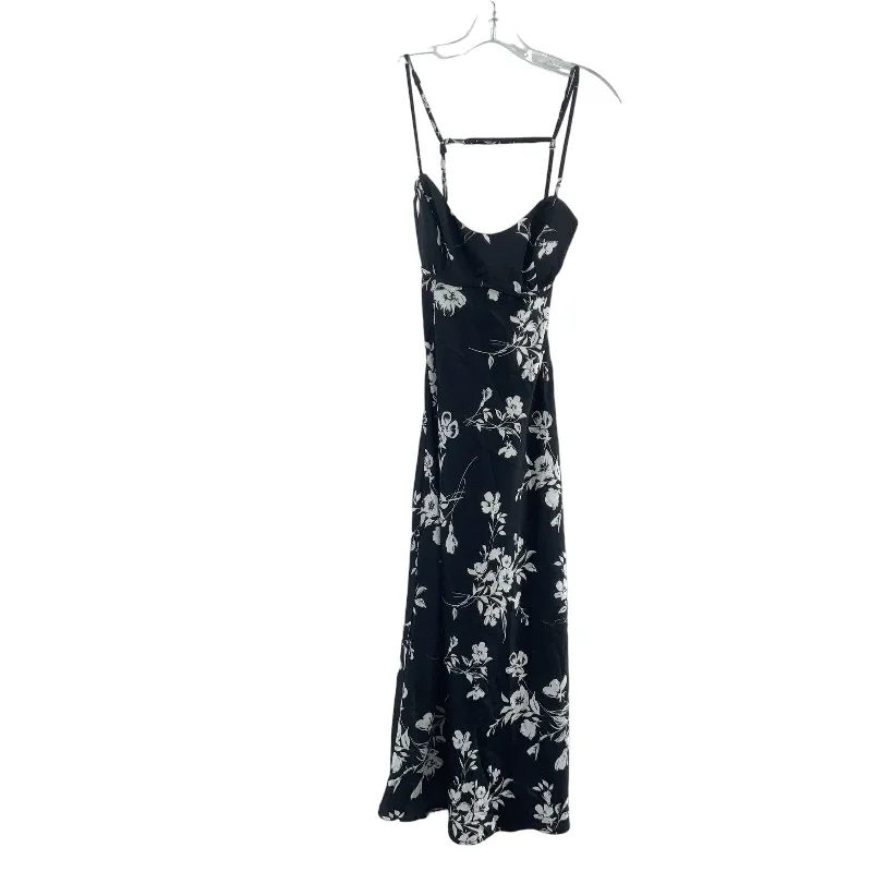 Lulus Black White Floral Spaghetti Strap Maxi Dress Womens M NWT Polyester Blend Maxi Skirt Outfit