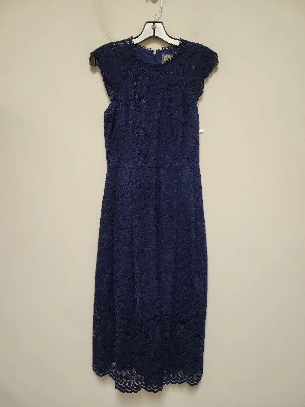 Navy Dress Casual Midi Vince Camuto, Size Xs Fitted Midi Skirt